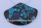 NGP188 34*50mm chrysocolla gemstone pendant jewelry wholesale