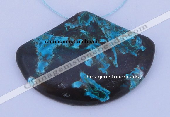 NGP188 34*50mm chrysocolla gemstone pendant jewelry wholesale