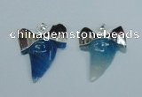 NGP1892 35*45mm - 38*55mm teeth-shaped agate gemstone pendants