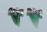 NGP1893 35*45mm - 38*55mm teeth-shaped agate gemstone pendants