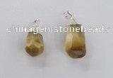 NGP1915 14*30mm - 15*35mm faceted nuggets golden tiger eye pendants