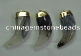 NGP1993 20*48mm - 22*50mm oxhorn montana agate pendants