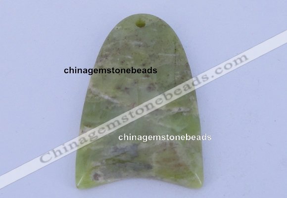 NGP202 30*42mm fashion peridot gemstone pendant jewelry wholesale