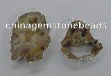 NGP2101 40*50mm - 55*65mm freeform druzy agate gemstone pendants