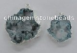 NGP2104 40*50mm - 55*65mm freeform druzy agate gemstone pendants