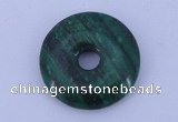 NGP215 5*25mm fashion dyed malachite gemstone donut pendant