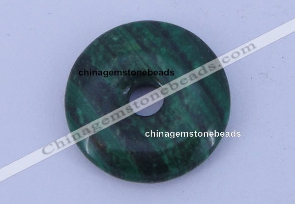 NGP215 5*25mm fashion dyed malachite gemstone donut pendant