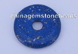 NGP217 5*30mm fashion dyed lapis lazuli gemstone donut pendant