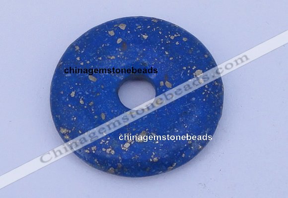 NGP217 5*30mm fashion dyed lapis lazuli gemstone donut pendant