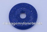 NGP218 7*50mm fashion dyed lapis lazuli gemstone donut pendant