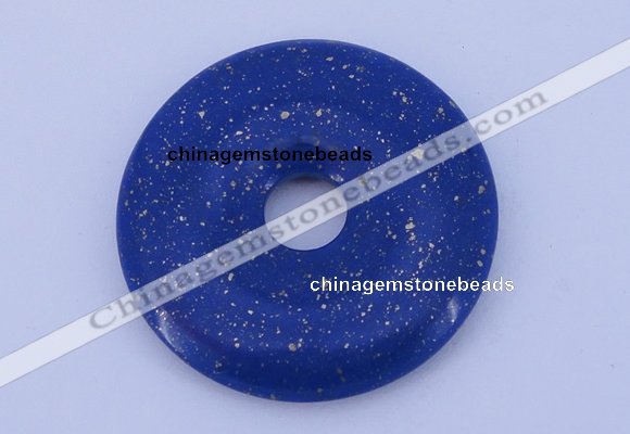 NGP218 7*50mm fashion dyed lapis lazuli gemstone donut pendant