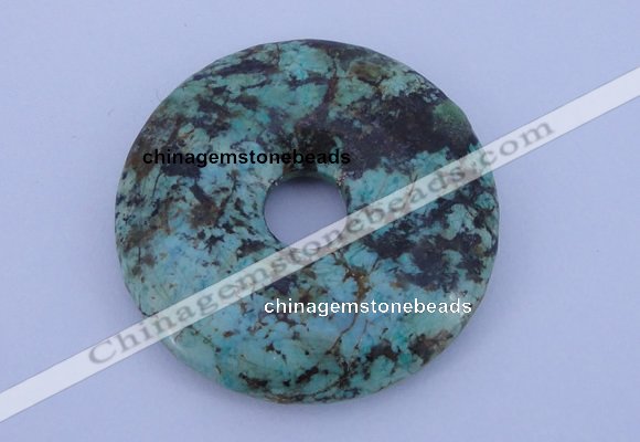 NGP220 7*40mm fashion african turquoise gemstone donut pendant