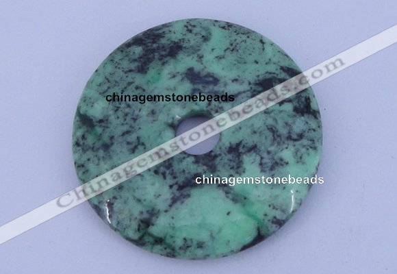 NGP221 6*45mm fashion african turquoise gemstone donut pendant