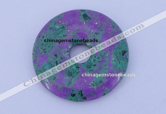 NGP224 5*30mm fashion synthetic ruby zoisite gemstone donut pendant