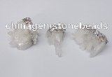 NGP2254 20*30mm - 25*35mm nuggets druzy quartz pendants