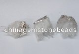 NGP2255 30*35mm - 35*40mm nuggets druzy quartz pendants