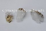 NGP2257 20*30mm - 25*35mm nuggets druzy quartz pendants