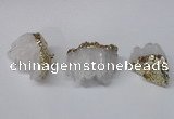 NGP2258 30*35mm - 35*40mm nuggets druzy quartz pendants