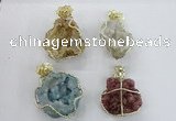 NGP2281 35*45mm - 45*50mm freeform druzy agate gemstone pendants