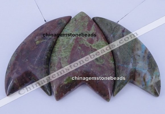 NGP23 Green rain forest stone pendants set jewelry wholesale