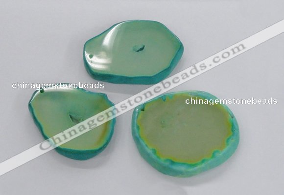 NGP2316 45*50mm - 55*65mm freeform agate gemstone pendants