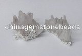 NGP2331 30*35mm - 35*40mm nuggets druzy quartz pendants