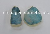 NGP2365 25*40mm - 35*45mm freefrom druzy agate pendants