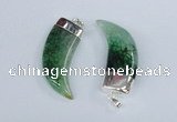 NGP2381 20*48mm - 22*50mm oxhorn agate gemstone pendants