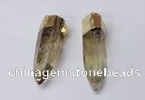 NGP2415 15*60mm - 18*70mm sticks quartz pendants wholesale