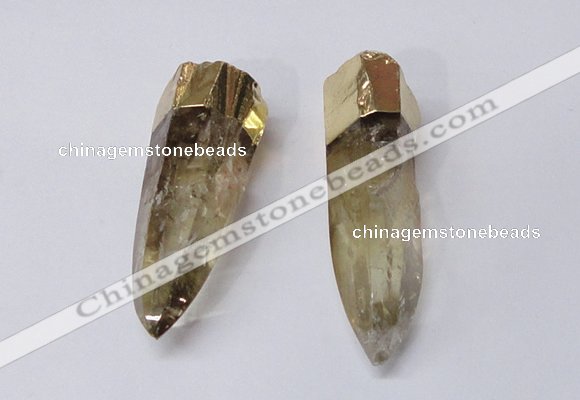 NGP2415 15*60mm - 18*70mm sticks quartz pendants wholesale