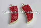 NGP2441 18*40mm - 20*50mm horn sea sediment jasper pendants