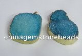 NGP2473 45*55mm - 50*65mm freeform druzy agate pendants wholesale