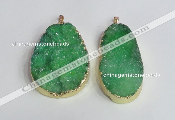 NGP2474 45*55mm - 50*65mm freeform druzy agate pendants wholesale