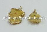 NGP2506 18*25mm - 30*40mm freeform druzy agate pendants