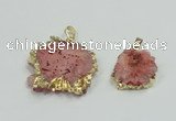 NGP2508 18*25mm - 30*40mm freeform druzy agate pendants