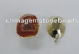 NGP2553 25*35mm - 30*40mm freeform druzy agate gemstone pendants