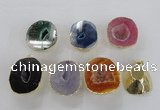 NGP2559 25*35mm - 30*40mm freeform druzy agate gemstone pendants