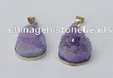 NGP2563 22*30mm teardrop druzy agate gemstone pendants