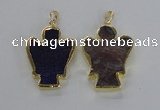 NGP2579 30*40mm angel agate gemstone pendants wholesale