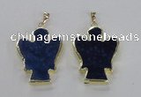 NGP2583 30*40mm angel agate gemstone pendants wholesale