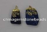 NGP2625 25*35mm - 35*45mm freeform lapis lazuli gemstone pendants