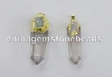 NGP2633 12*35mm - 15*45mm sticks white crystal pendants wholesale