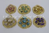 NGP2643 30*35mm - 40*55mm freeform druzy agate pendants wholesale