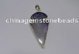 NGP2647 25*48mm - 28*54mm arrowhead agate pendants wholesale