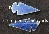 NGP2660 24*53mm - 26*55mm arrowhead agate pendants wholesale