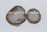 NGP2710 45*50mm - 55*75mm freeform druzy agate pendants