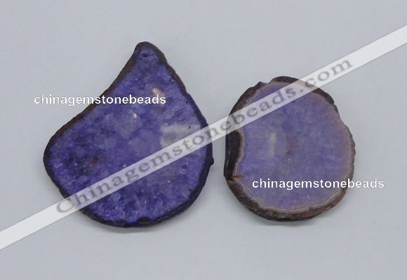 NGP2712 45*50mm - 55*75mm freeform druzy agate pendants