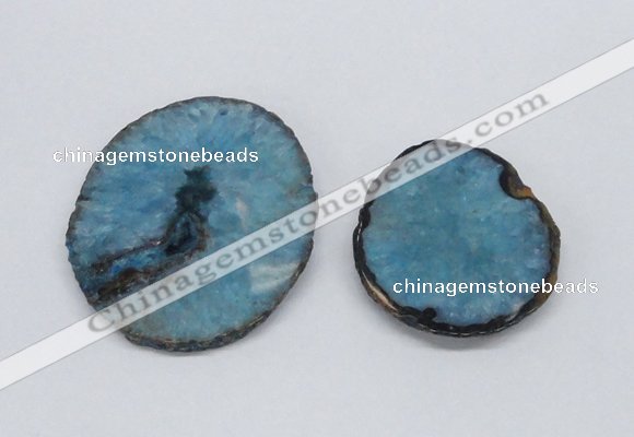 NGP2714 45*50mm - 55*75mm freeform druzy agate pendants