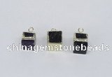 NGP2732 11*13mm - 12*15mm cube mixed quartz gemstone pendants