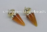 NGP2738 20*45mm - 20*50mm cone agate gemstone pendants wholesale